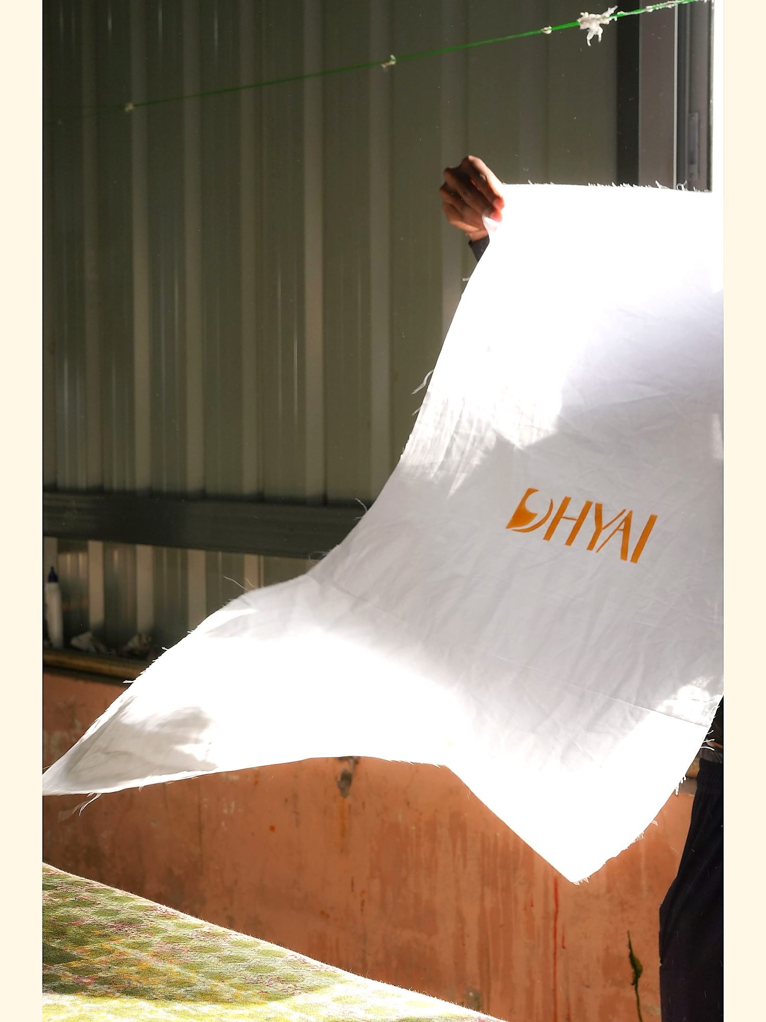 Close detail of a carved printing block